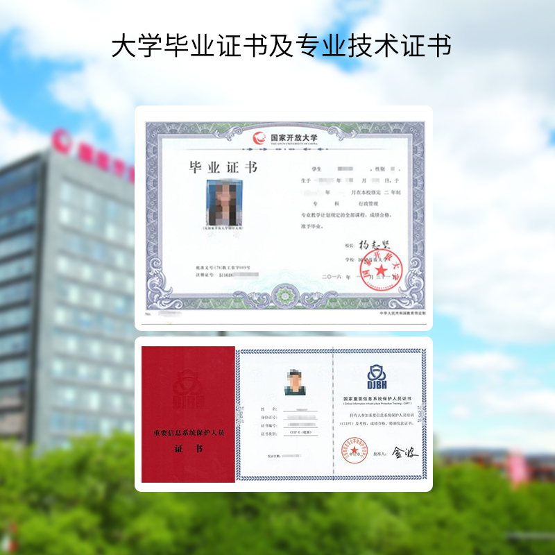 信息管理双证